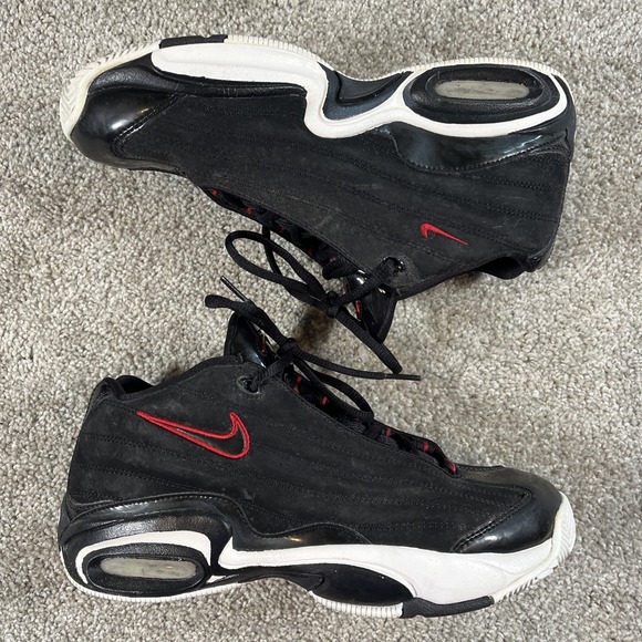 Nike Air Total Max‎ Uptempo 2009 Black Red 302980-002 Men's Size 8.5 Basketball